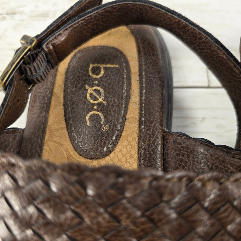 b.o.c. Born Concept Womens Brown Woven Thong Slingback Sandals Z49406 Size 7M - Picture 7 of 7